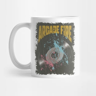 Arcade Fire Vintage Vynil Mug